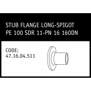 Marley Friatec Stub Flange Long-Spigot PE 100 SDR 11-PN 16 160DN - 47.16.04.511